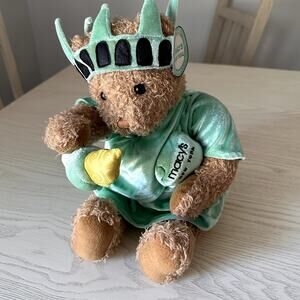 12" GUND Statue of Liberty TEDDY Macy's New York BEAR Plush with TAG